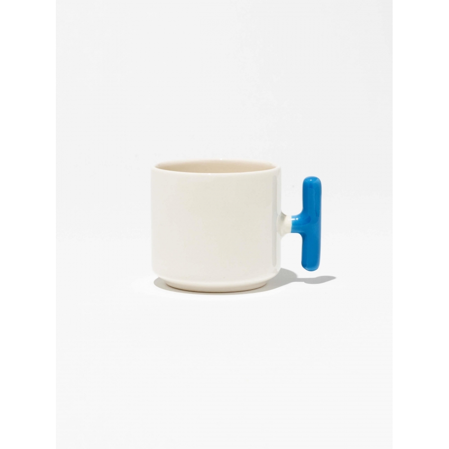 Kulpu Mavi Latte Fincanı