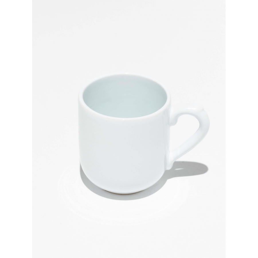 Oval Beyaz Lüx Kupa Bardak